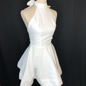 Windsor White Halter Top Dress - Spring Size Small